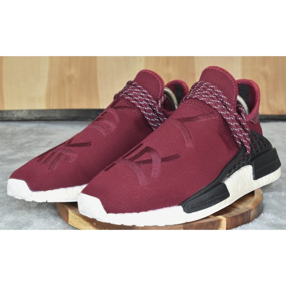 Adidas NMD R1 Pharrell Human Race Friends and Family Men Shoes Size 8.5 Burgundy